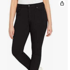 Buffalo David Bitton Women High Rise Stretch Skinny Pant Black